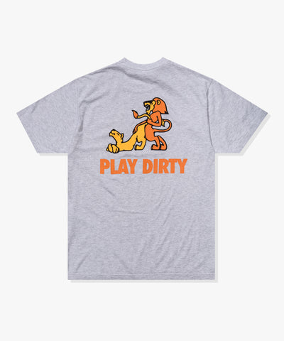 UNDEFEATED HO25 PLAY DIRTY S/S TEE - HEATHER-GREY