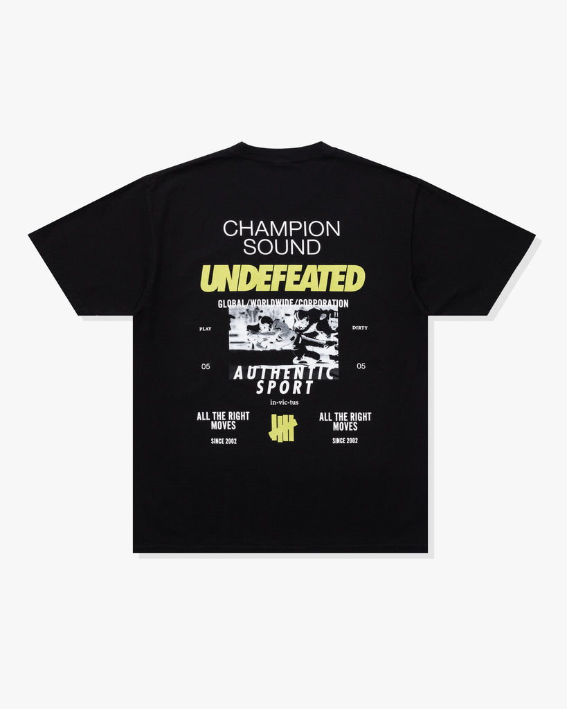 UNDEFEATED SOUND S/S TEE BLACK
