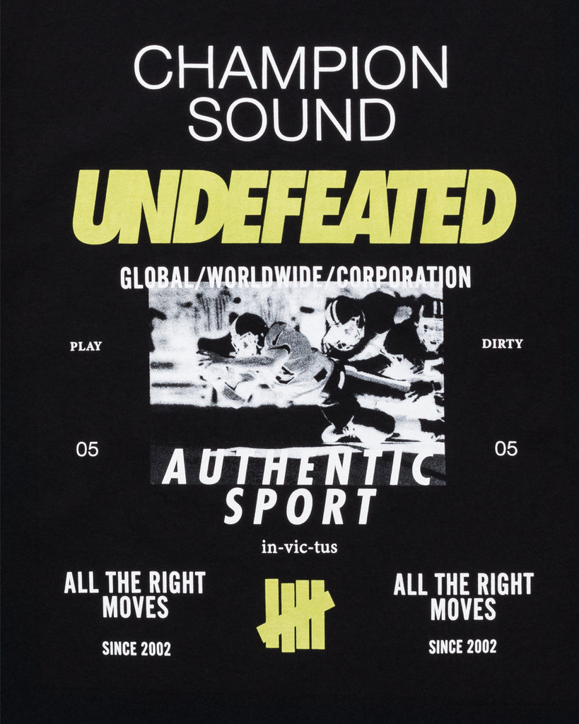 UNDEFEATED SOUND S/S TEE BLACK