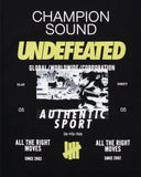 UNDEFEATED SOUND S/S TEE BLACK