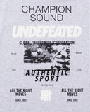 UNDEFEATED SOUND S/S TEE HEATHER-GREY