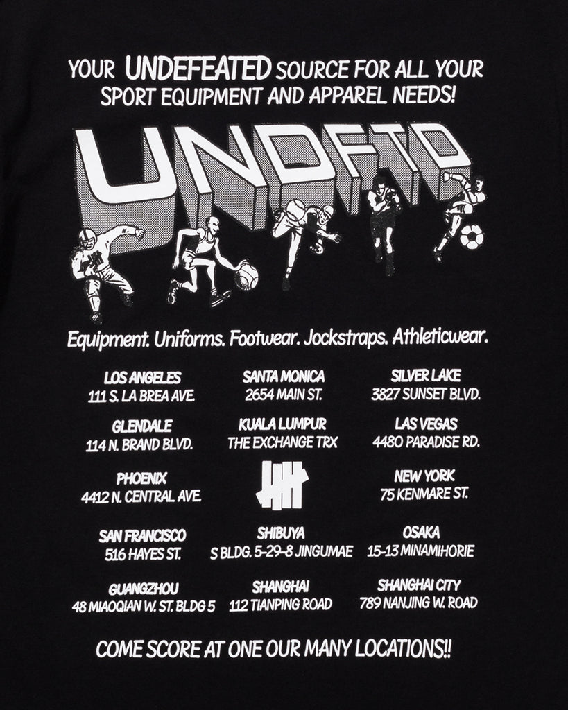 UNDEFEATED TEAM STORE S/S TEE BLACK