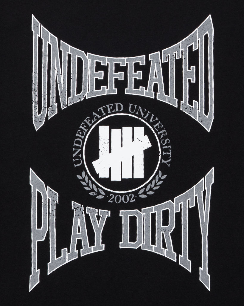 UNDEFEATED SP26 UNIVERSITY S/S TEE-BLACK