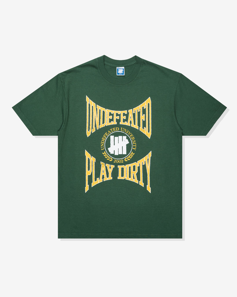 UNDEFEATED SP26 UNIVERSITY S/S TEE-FOREST GREEN