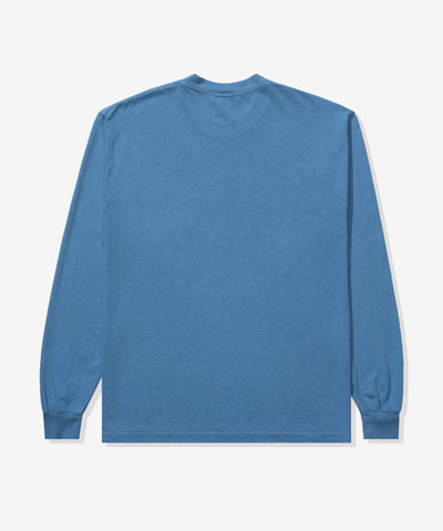 UNDEFEATED SP25 VARSITY L/S TEE-CORNFLOWER