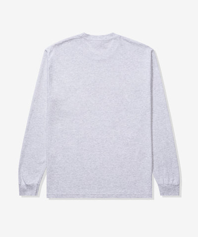 UNDEFEATED SP25 VARSITY L/S TEE-HEATHER-GREY