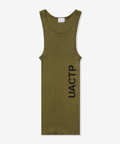 UACTP X GARDAR EIDE EINARSSON STENCIL RIB TANK OLIVE