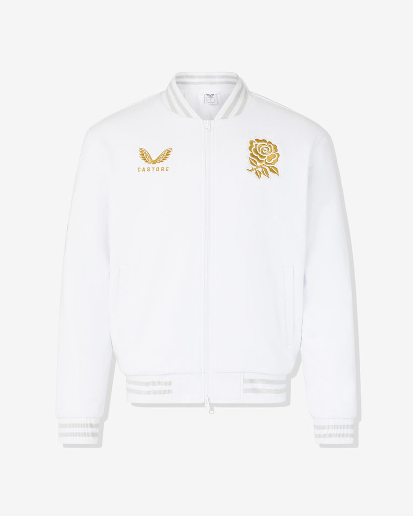 UNDEFEATED SP26 X CASTORE X RFU BOMBER JACKET - WHITE