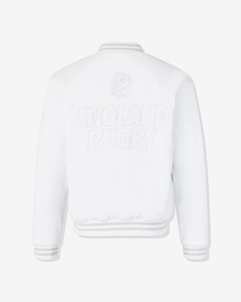 UNDEFEATED SP26 X CASTORE X RFU BOMBER JACKET - WHITE