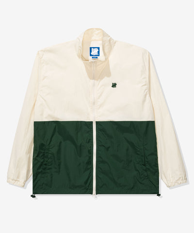 UNDEFEATED 2-TONE TRACK JACKET IVORY-EVERGREEN