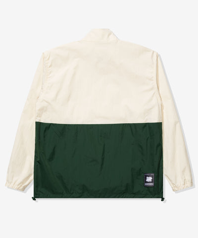 UNDEFEATED SP25 2-TONE TRACK JACKET-IVORY-EVERGREEN