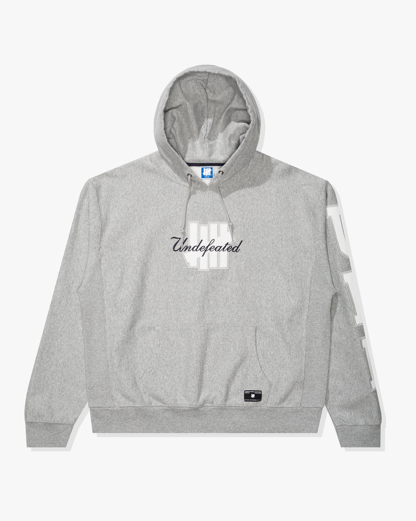 FA26 UNDEFEATED APPLIQUE PULLOVER HOOD - HEATHER GREY