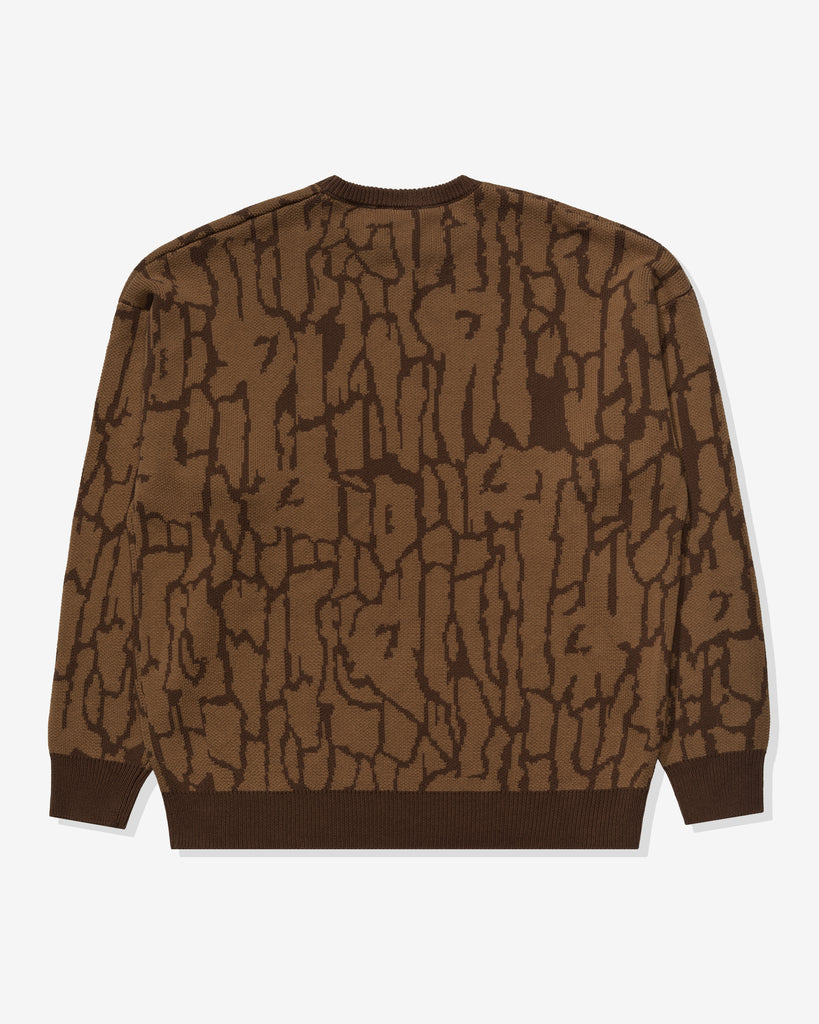 UNDEFEATED BARK CAMO SWEATER - BROWN