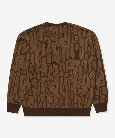 UNDEFEATED HO25 BARK CAMO SWEATER - BROWN