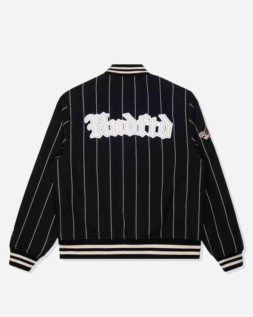UNDEFEATED SP26 BASEBALL JACKET - BLACK