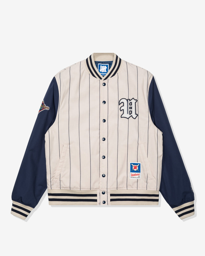 UNDEFEATED SP26 BASEBALL JACKET - GREY