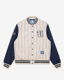 UNDEFEATED SP26 BASEBALL JACKET - GREY