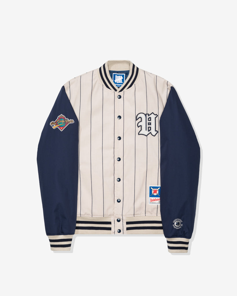 UNDEFEATED SP26 BASEBALL JACKET - GREY