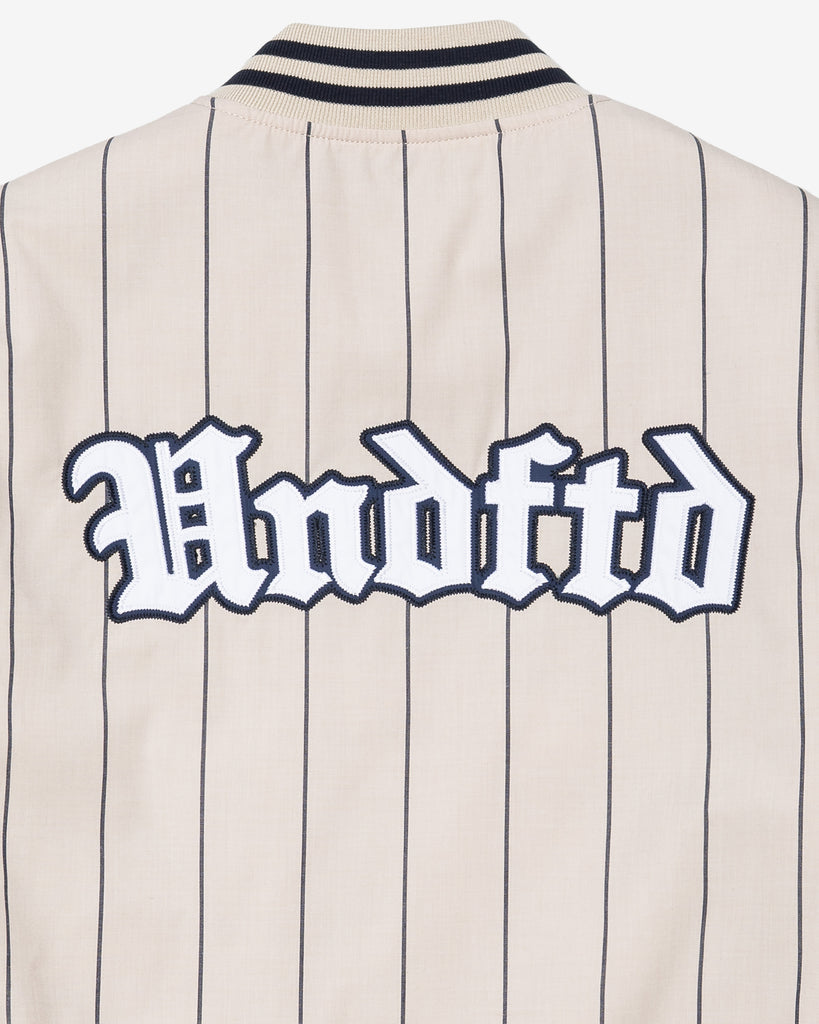 UNDEFEATED SP26 BASEBALL JACKET - GREY