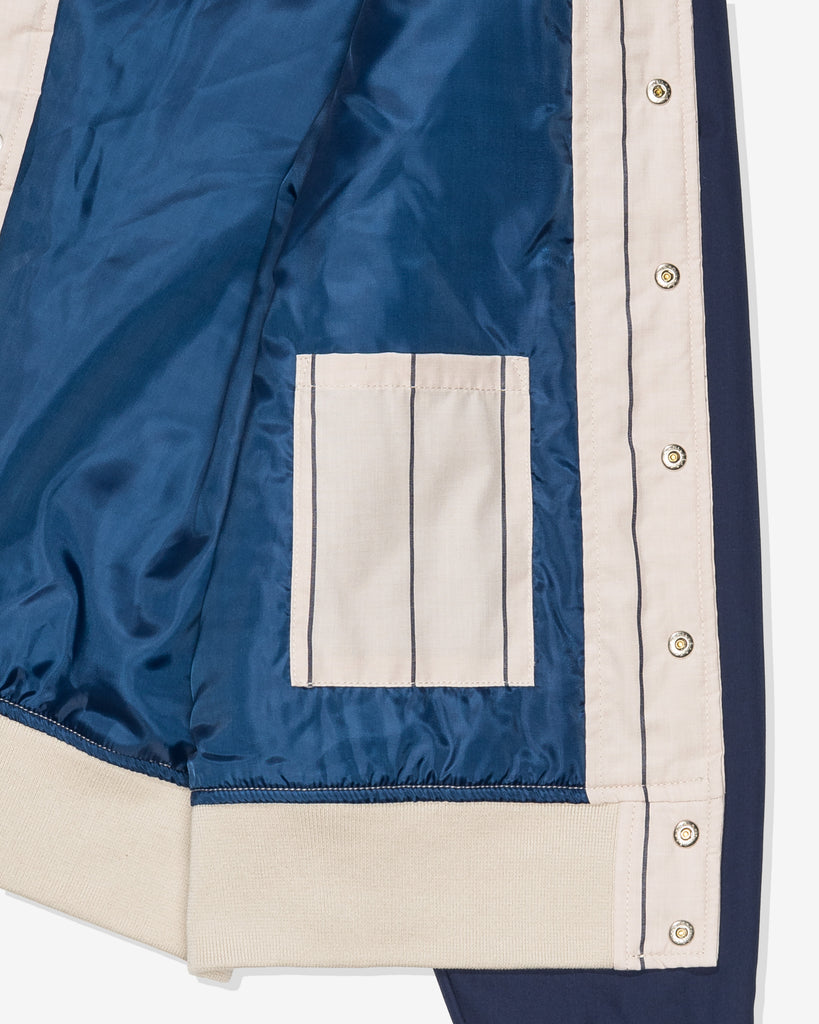 UNDEFEATED SP26 BASEBALL JACKET - GREY