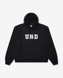 UNDEFEATED SP26 BLOCK LOGO PULLOVER HOOD - BLACK