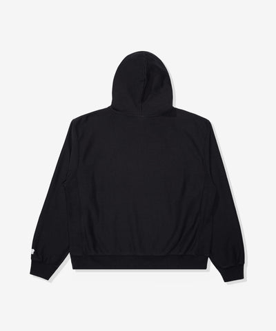 UNDEFEATED SP26 BLOCK LOGO PULLOVER HOOD - BLACK