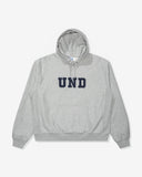 UNDEFEATED SP26 BLOCK LOGO PULLOVER HOOD - HEATHER GREY