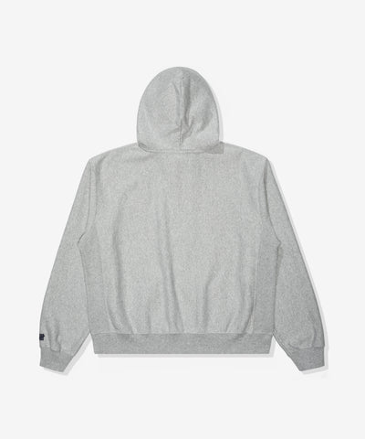 UNDEFEATED SP26 BLOCK LOGO PULLOVER HOOD - HEATHER GREY