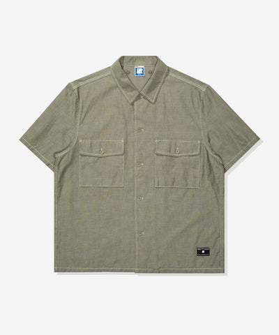 FA26 UNDEFEATED CHAMBRAY S/S SHIRT - OLIVE