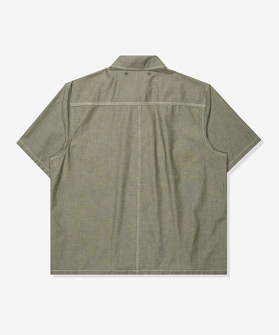 FA26 UNDEFEATED CHAMBRAY S/S SHIRT - OLIVE