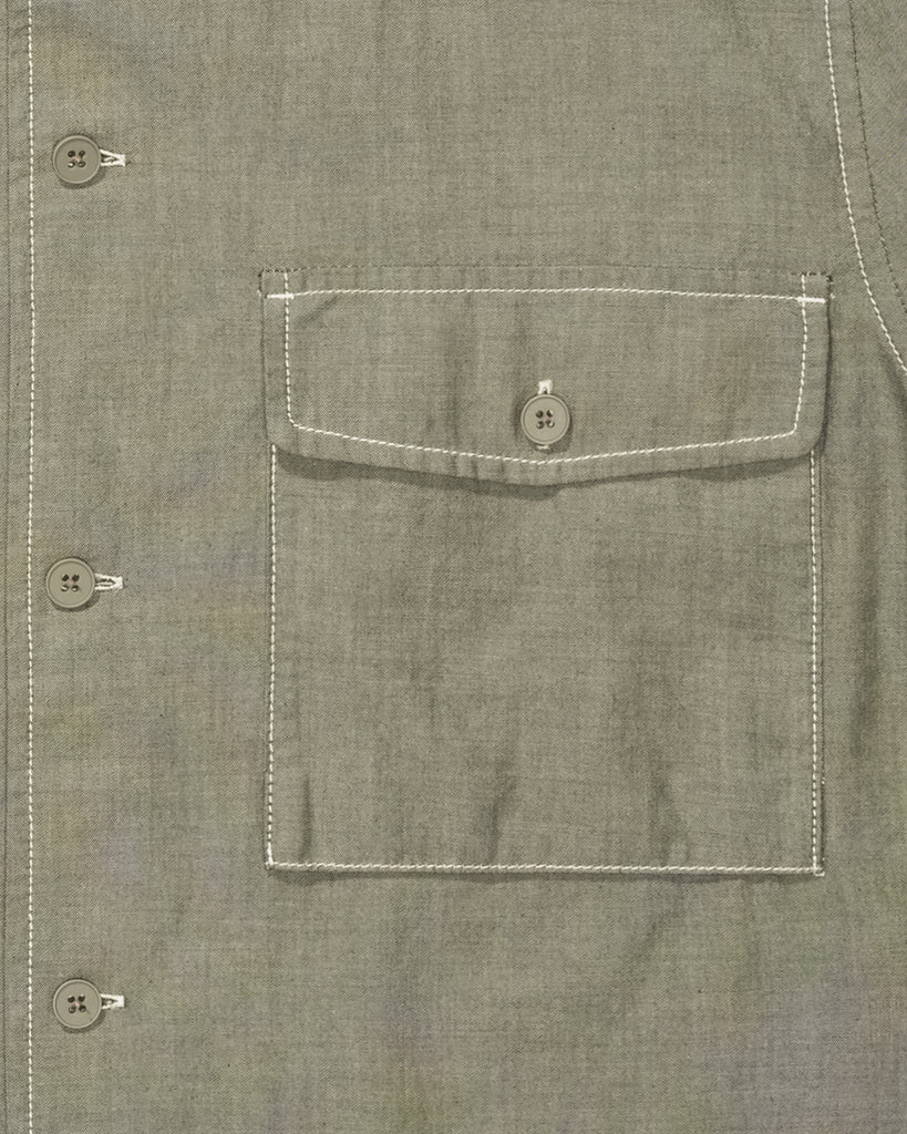 FA26 UNDEFEATED CHAMBRAY S/S SHIRT - OLIVE