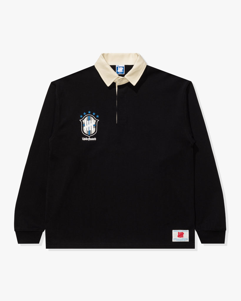 UNDEFEATED CREST L/S RUGBY - BLACK