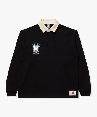 UNDEFEATED CREST L/S RUGBY - BLACK