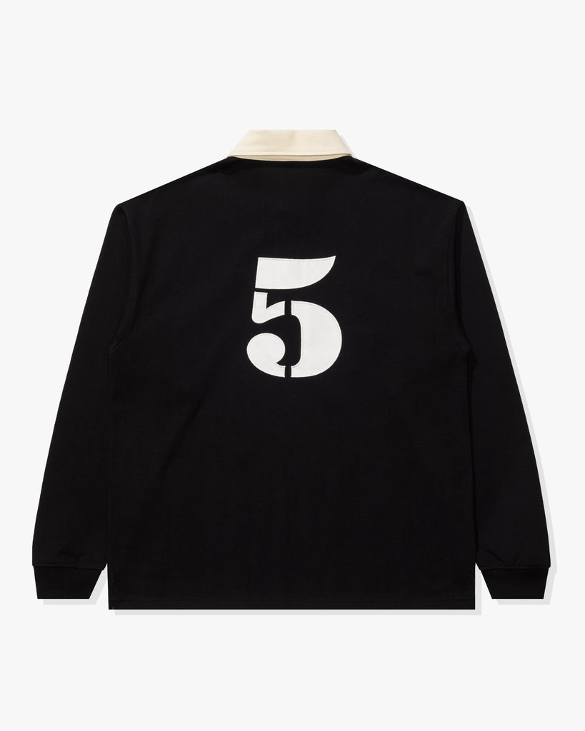 UNDEFEATED FA25 CREST L/S RUGBY-BLACK