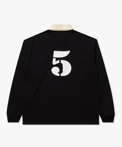 UNDEFEATED FA25 CREST L/S RUGBY-BLACK