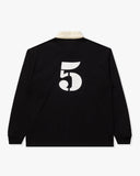 UNDEFEATED CREST L/S RUGBY - BLACK