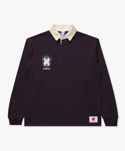 UNDEFEATED CREST L/S RUGBY - DEEP-PURPLE
