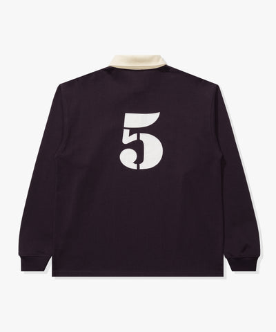 UNDEFEATED FA25 CREST L/S RUGBY-DEEP-PURPLE