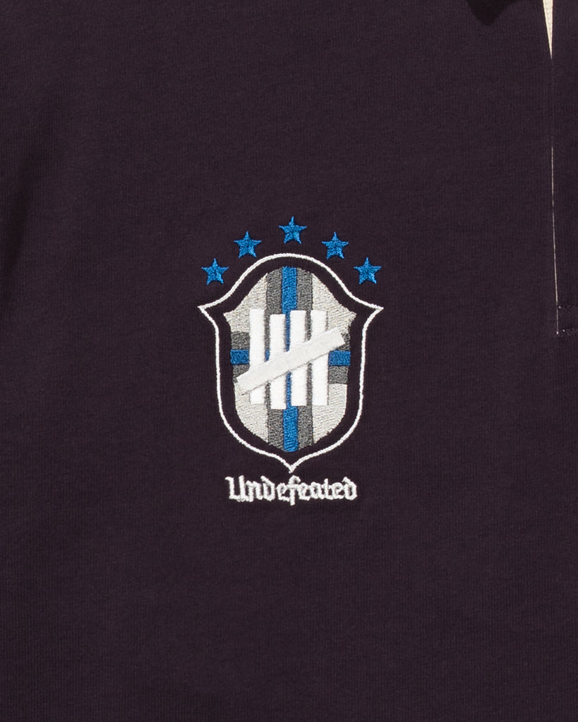 UNDEFEATED CREST L/S RUGBY - DEEP-PURPLE