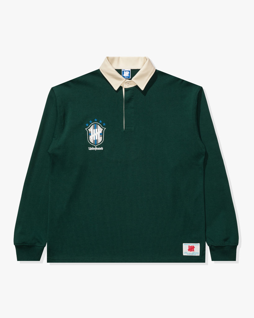 UNDEFEATED FA25 CREST L/S RUGBY-GREEN