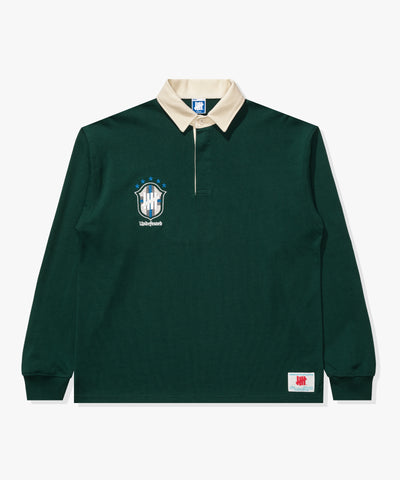 UNDEFEATED FA25 CREST L/S RUGBY-GREEN