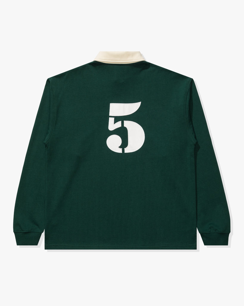 UNDEFEATED FA25 CREST L/S RUGBY-GREEN