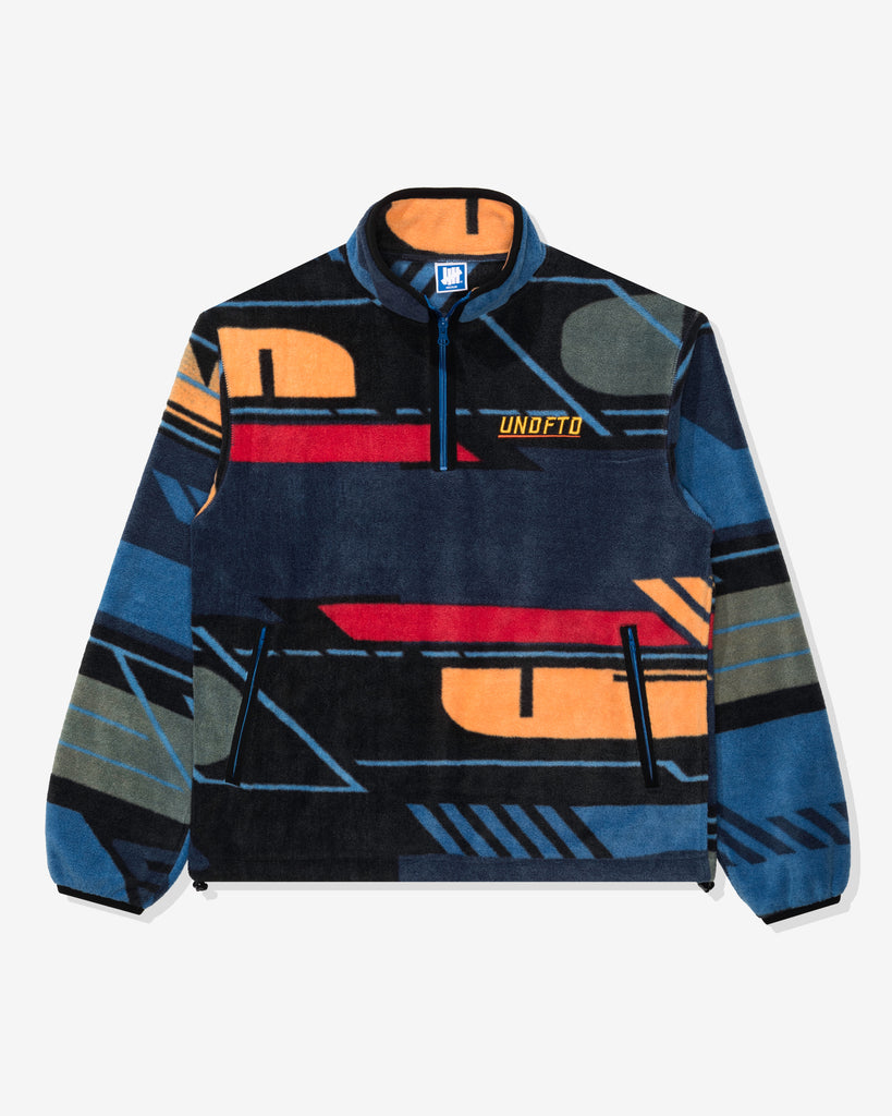 FA26 UNDEFEATED HALF ZIP POLAR FLEECE - BLUE MULTI