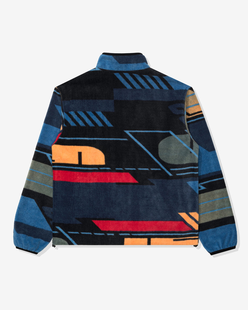 FA26 UNDEFEATED HALF ZIP POLAR FLEECE - BLUE MULTI