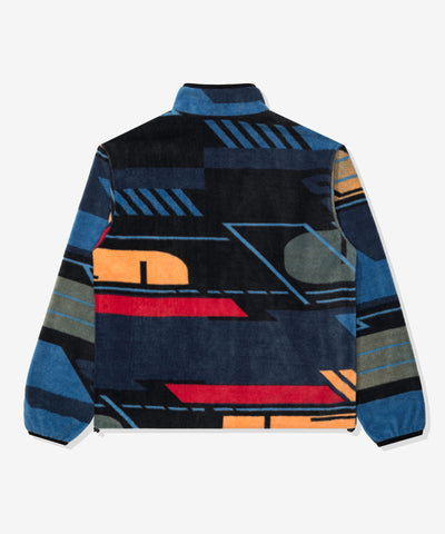 FA26 UNDEFEATED HALF ZIP POLAR FLEECE - BLUE MULTI