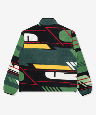 FA26 UNDEFEATED HALF ZIP POLAR FLEECE - GREEN MULTI