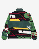 FA26 UNDEFEATED HALF ZIP POLAR FLEECE - GREEN MULTI