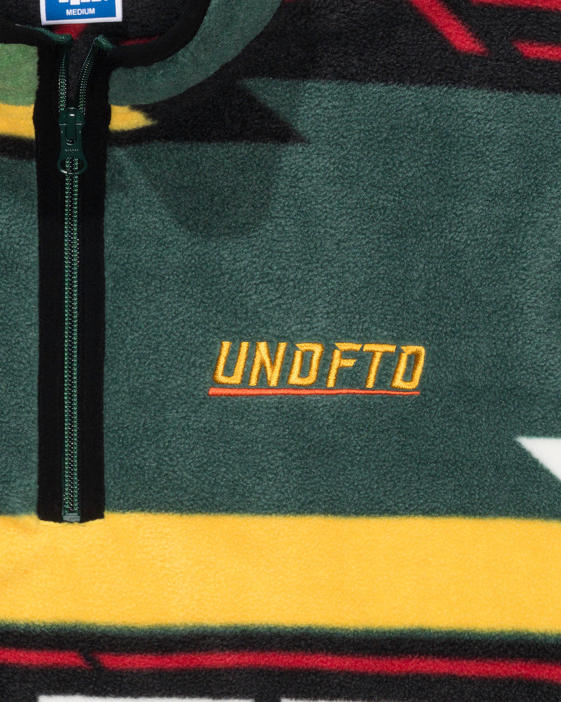 FA26 UNDEFEATED HALF ZIP POLAR FLEECE - GREEN MULTI