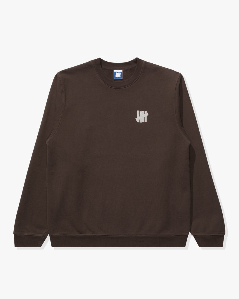 UNDEFEATED ICON CREWNECK - DARK-BROWN