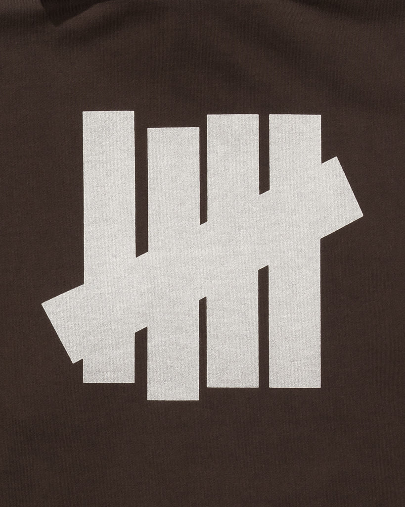 UNDEFEATED ICON PULLOVER HOOD - DARK-BROWN